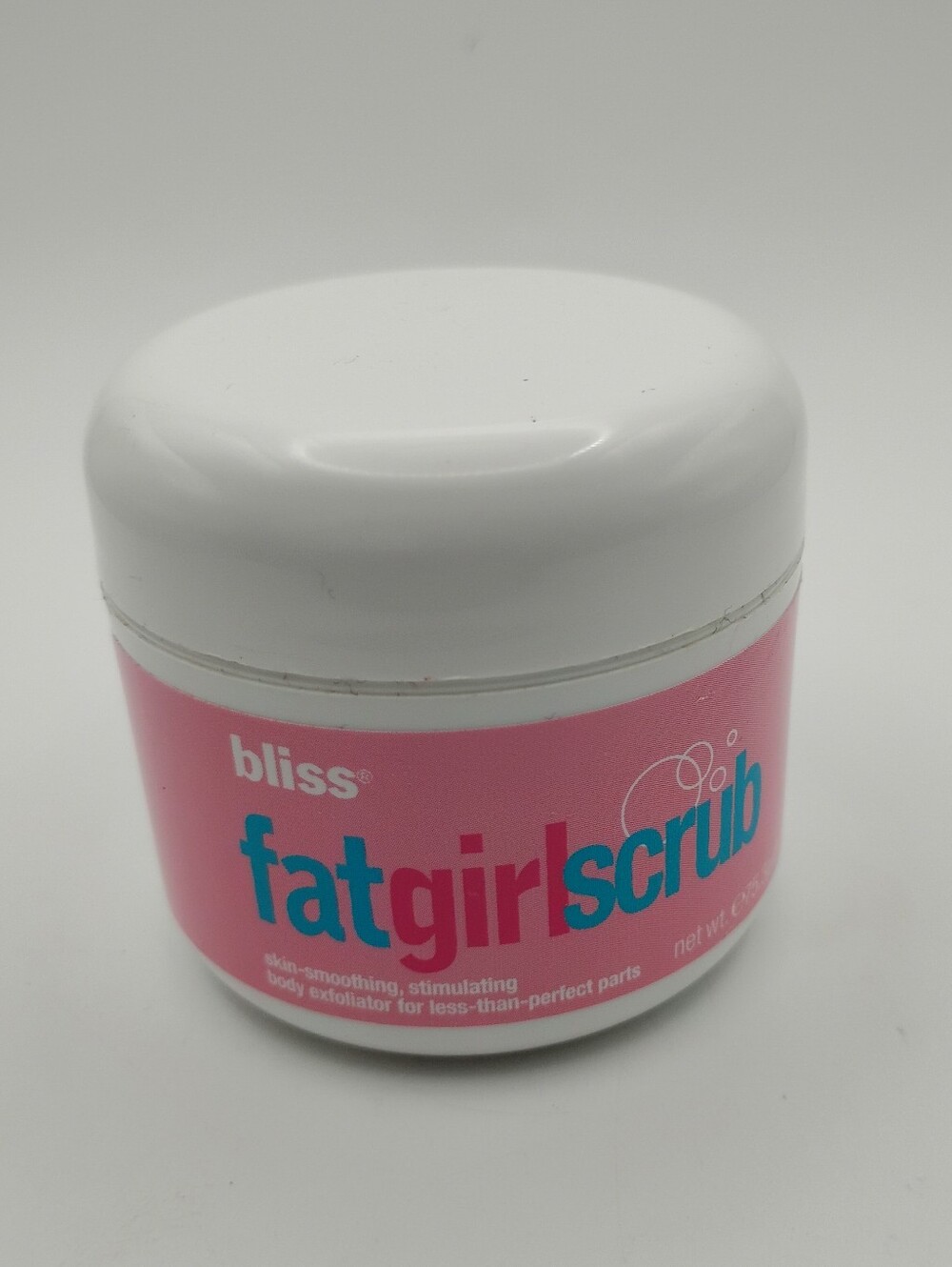 Bliss Fat Girl Body Scrub Jar Brand New